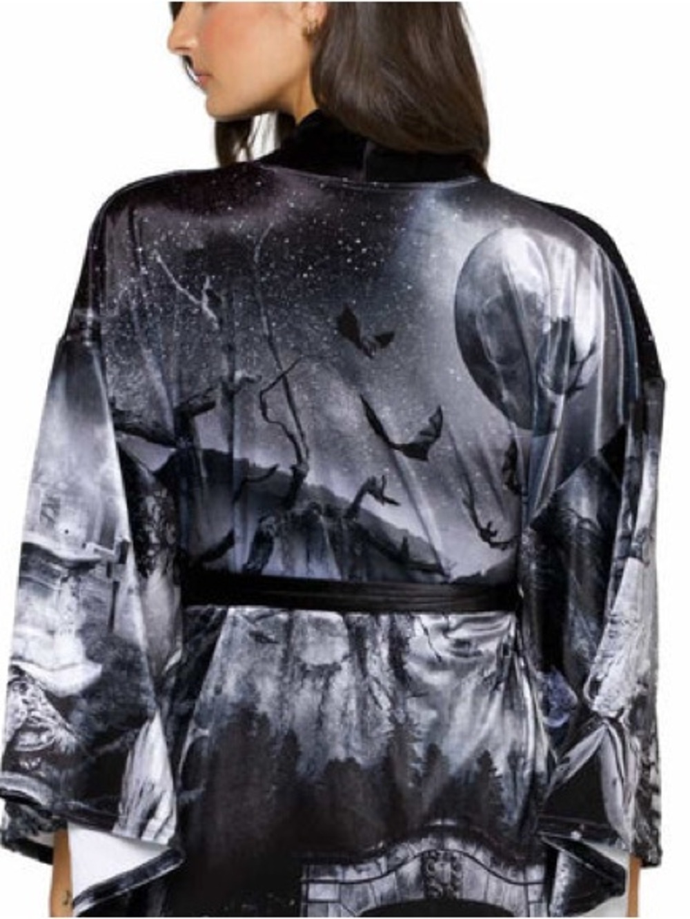 Blackmilk Necropolis Velvet Swan Kimono - Picture 6 of 8